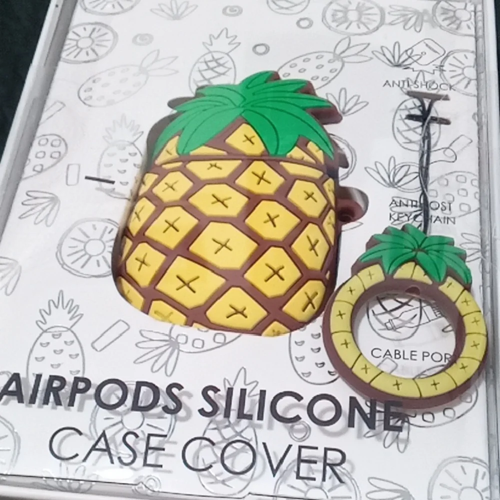 dELiA*s Pineapple AirPods Silicone Case Cover - Yellow